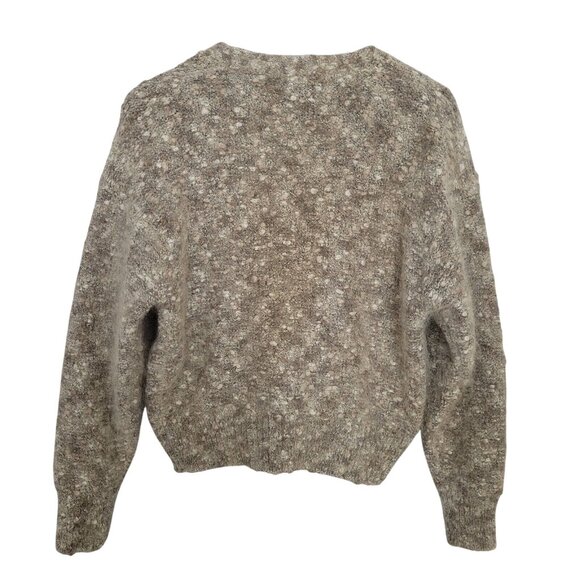 Princeton Club Mohair Cardigan Sweater Womens Size L Knit Long Sleeve Gray Cozy - Picture 2 of 9